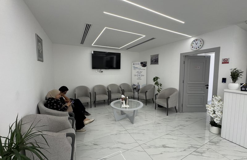 The waiting area at Arab Eyes Center